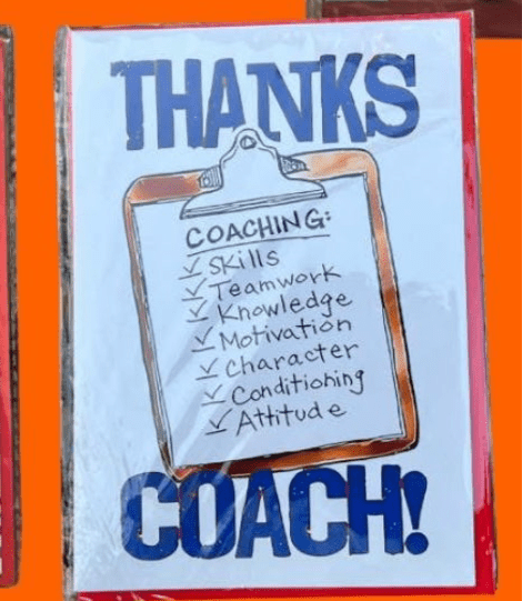 Thanks Coach - Grassroots football thank you card - ZM Sports